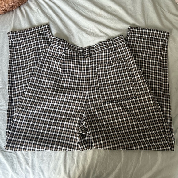 Topshop Plaid Trousers (fit like a size 2) - Picture 4 of 7